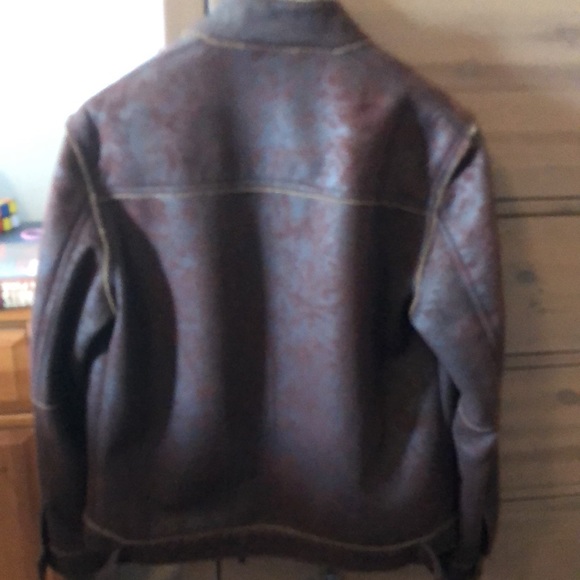 Zara size M faux leather biker jacket - Picture 3 of 3
